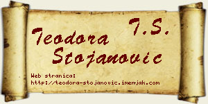 Teodora Stojanović vizit kartica
